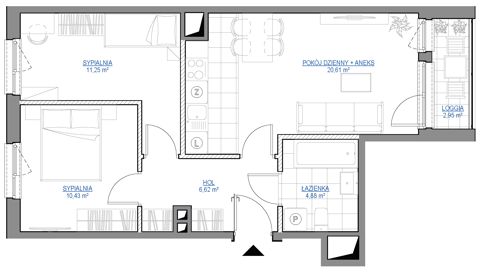 Plan 3 pok. 54m²