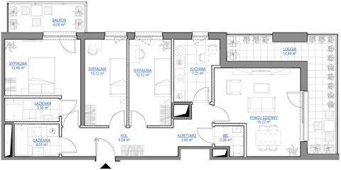 Plan 4 pok. 82m²
