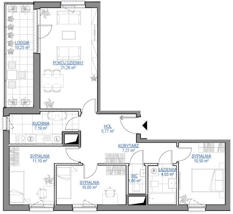 Plan 4 pok. 79m²