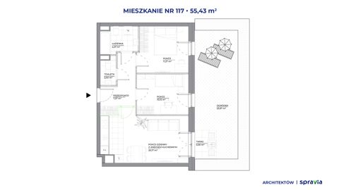 Plan 3 pok. 55m²