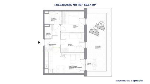 Plan 3 pok. 56m²