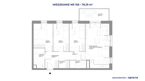 Plan 4 pok. 76m²
