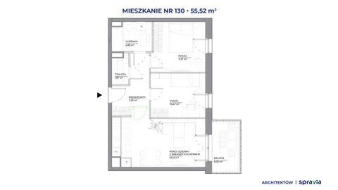 Plan 3 pok. 56m²