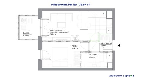 Plan 2 pok. 37m²
