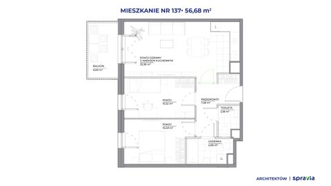 Plan 3 pok. 57m²