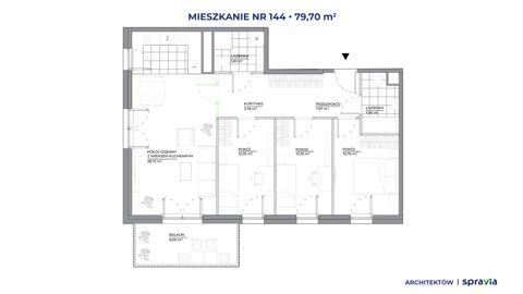 Plan 4 pok. 80m²