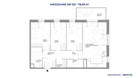Plan 4 pok. 78m²