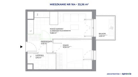 Plan 2 pok. 33m²