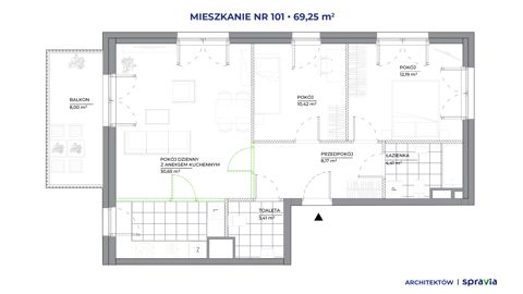 Plan 3 pok. 69m²