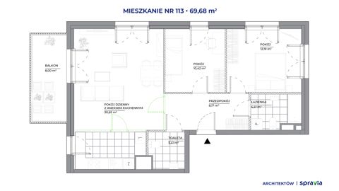 Plan 3 pok. 70m²