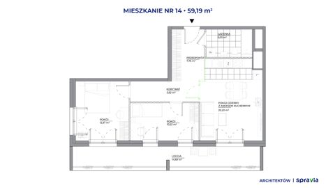 Plan 3 pok. 59m²