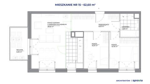 Plan 3 pok. 63m²