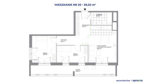 Plan 3 pok. 59m²