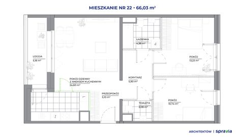 Plan 3 pok. 66m²