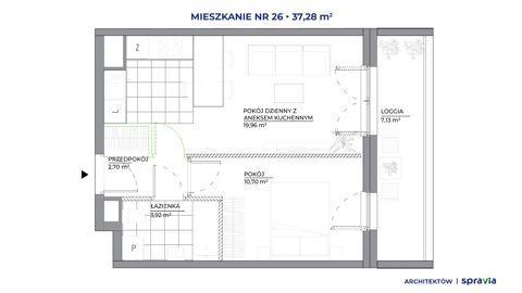 Plan 2 pok. 37m²
