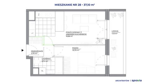 Plan 2 pok. 37m²
