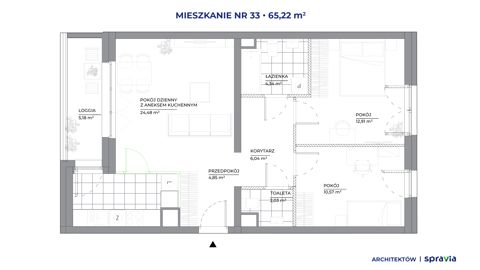 Plan 3 pok. 65m²