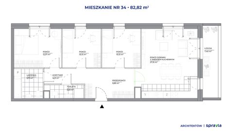 Plan 4 pok. 83m²