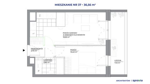Plan 2 pok. 37m²