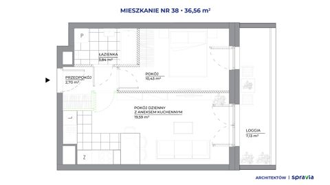 Plan 2 pok. 37m²