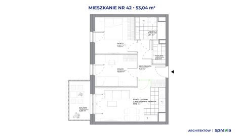 Plan 3 pok. 53m²