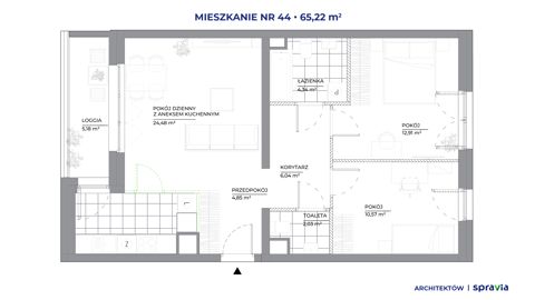 Plan 3 pok. 65m²