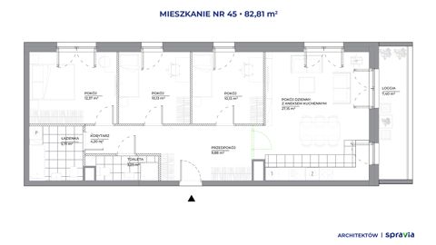 Plan 4 pok. 83m²