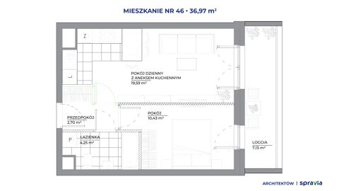 Plan 2 pok. 37m²