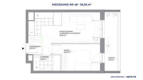 Plan 2 pok. 37m²