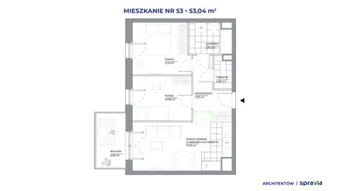Plan 3 pok. 53m²