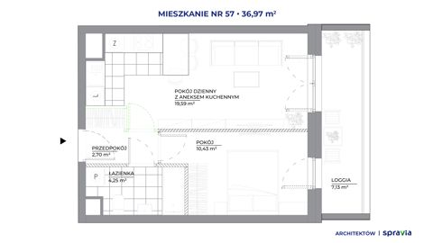 Plan 2 pok. 37m²