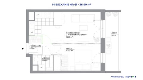 Plan 2 pok. 36m²