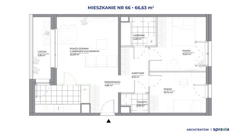 Plan 3 pok. 67m²