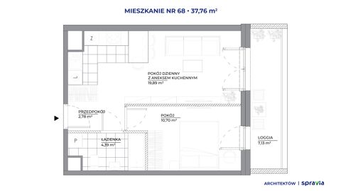 Plan 2 pok. 38m²