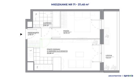 Plan 2 pok. 37m²