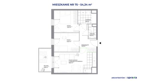 Plan 3 pok. 54m²