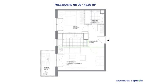 Plan 2 pok. 48m²