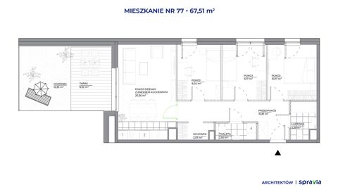 Plan 4 pok. 68m²