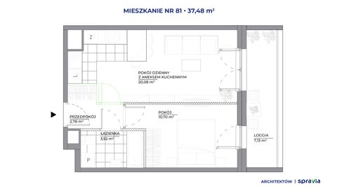 Plan 2 pok. 37m²