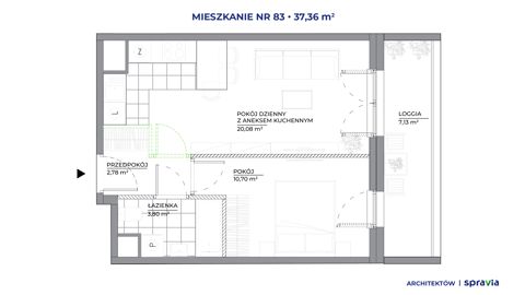 Plan 2 pok. 37m²