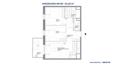 Plan 3 pok. 54m²