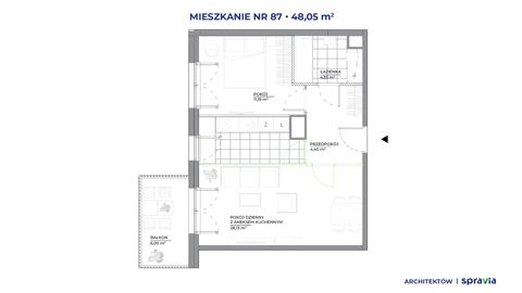 Plan 2 pok. 48m²