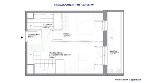 Plan 2 pok. 37m²