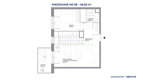Plan 2 pok. 48m²