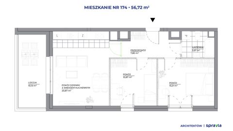 Plan 3 pok. 57m²