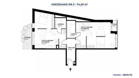 Plan 3 pok. 74m²