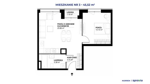 Plan 2 pok. 46m²