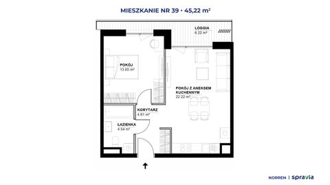 Plan 2 pok. 45m²