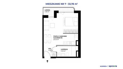 Plan 1 pok. 34m²