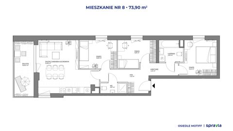 Plan 4 pok. 74m²